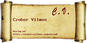 Czobor Vilmos névjegykártya